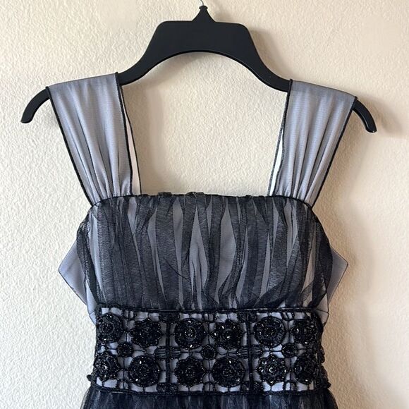 My Michelle Black and White Lace Dress - Picture 2 of 14